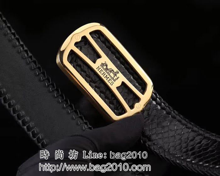 愛馬仕HERMES 精品五金扣頭 專櫃特色logo 2021新品 高端男士皮帶 HHG1864